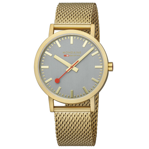 Reloj Mondaine SBB Classic IP Gold - Acero Mate (40mm)